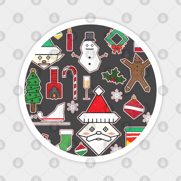 8ts Vintage Christmas Flash Sheet Magnet by kewlwolf8ts